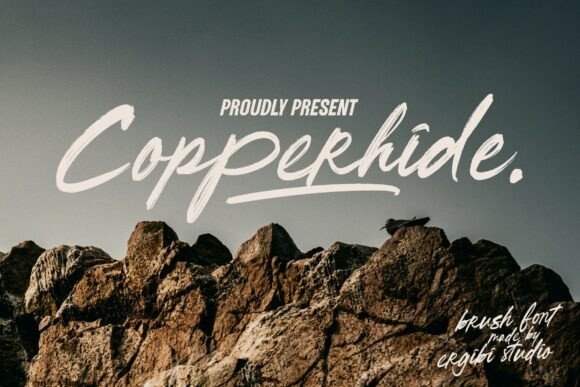 Copperhide font preview