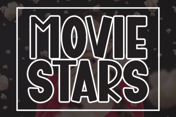 Movie Stars font preview
