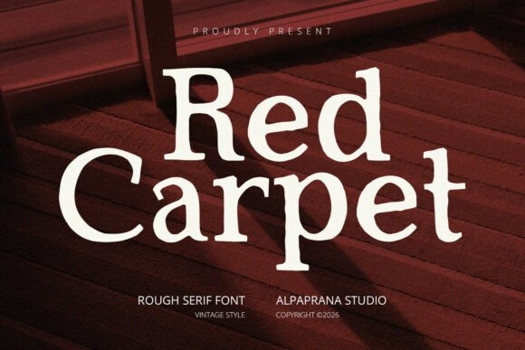 Red Carpet font preview by alpapranastudio