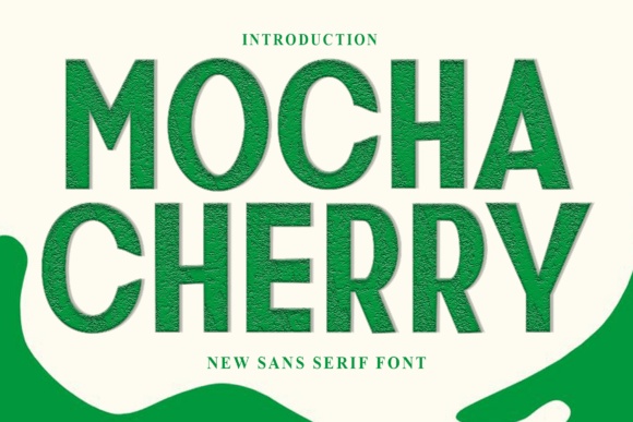 Mocha Cherry font preview by K_IN Studio