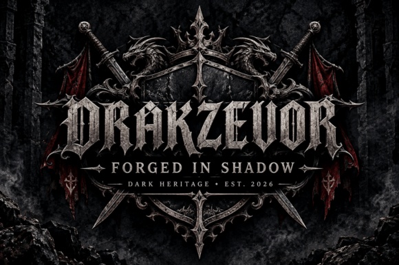 Drakzevor — lettering specimen