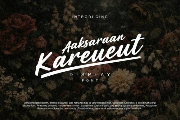 Kareueut — lettering specimen