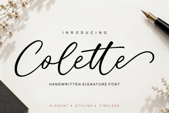 Colette — lettering specimen