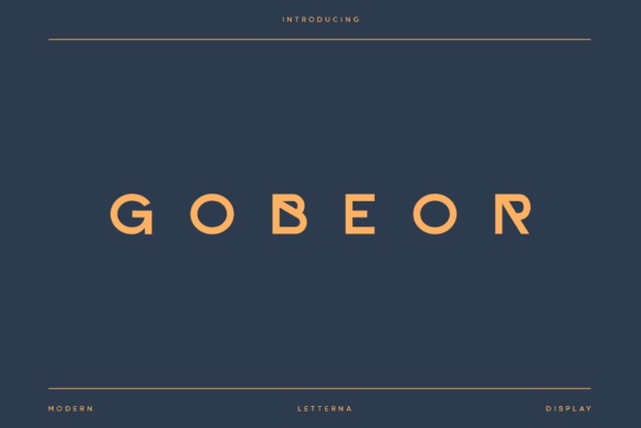 Gobeor font preview by Letterna