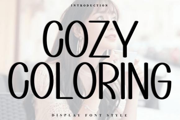 Cozy Coloring font preview