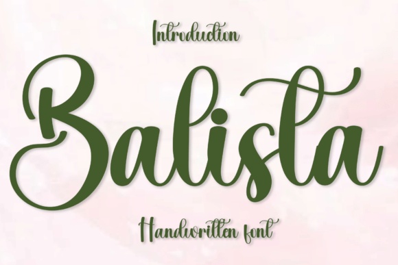 Balista font preview