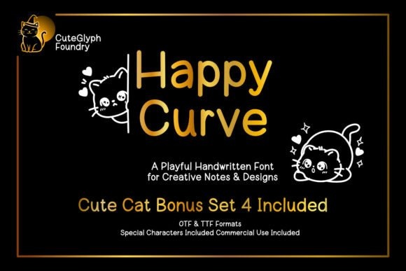 Happy Curve font preview by Moree Design