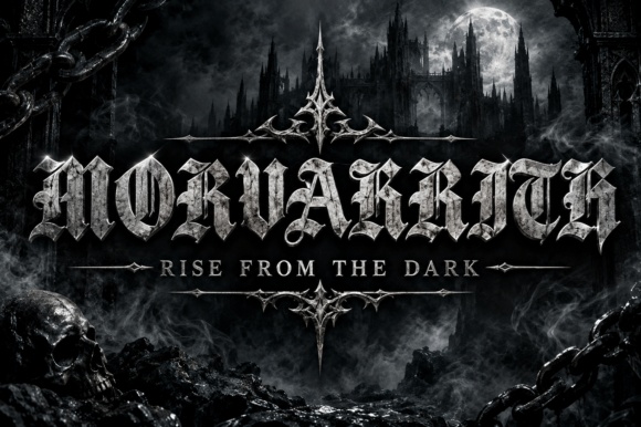 Morvakrith — lettering specimen