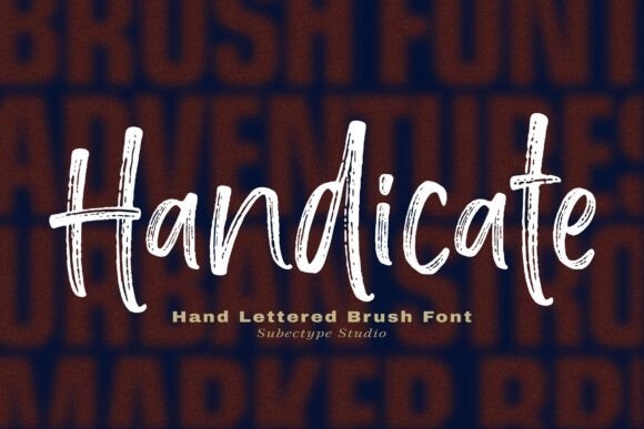 Handicate — lettering specimen