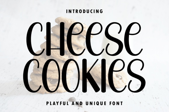Cheese Cookies font preview by Creatype Designer