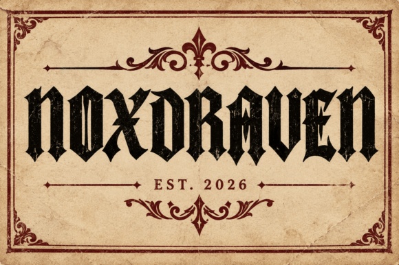 Noxdraven font preview
