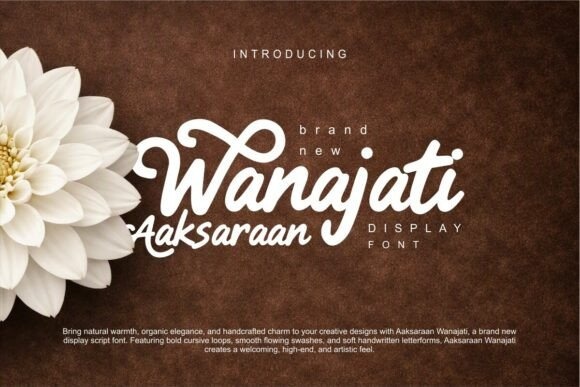 Wanajati — lettering specimen