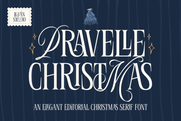 Pravelle Christmas font preview by jinanstd