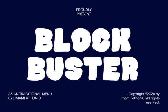 Blockbuster font preview by setiawanarief111