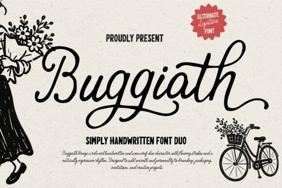 Buggiath font preview by Youngtype