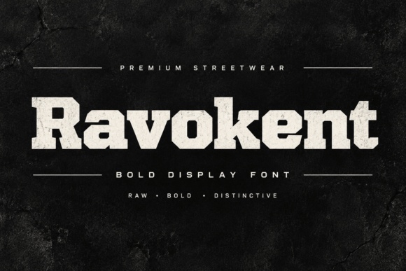 Ravokent font preview by Colourful
