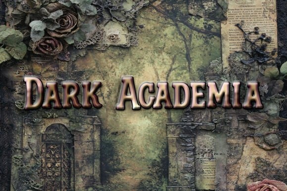 Dark Academia font preview by Heidi Vargas-Smith