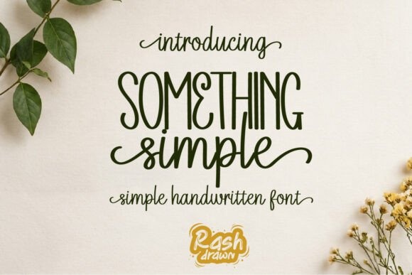 Something Simple — lettering specimen