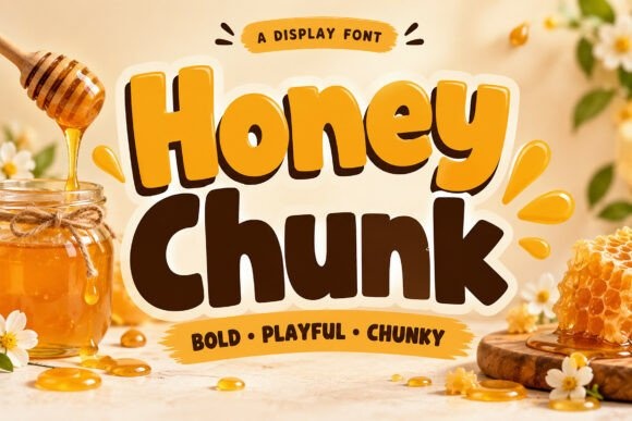 Honey Chunk font preview by Wow Magic