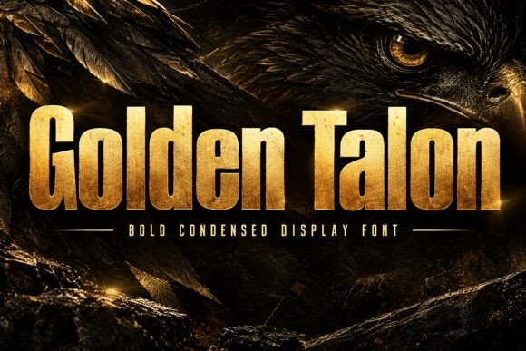Golden Talon font preview by DREAM