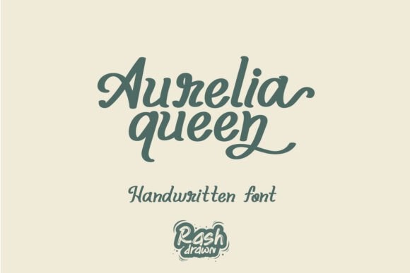Aurelia Queen font preview
