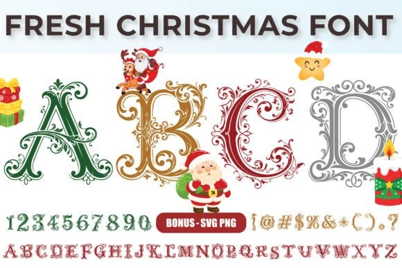 Fresh Christmas font preview