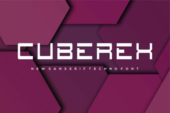 Cuberex font preview