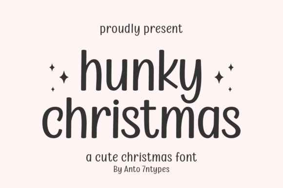 Hunky Christmas font preview by Anto (7NTypes)