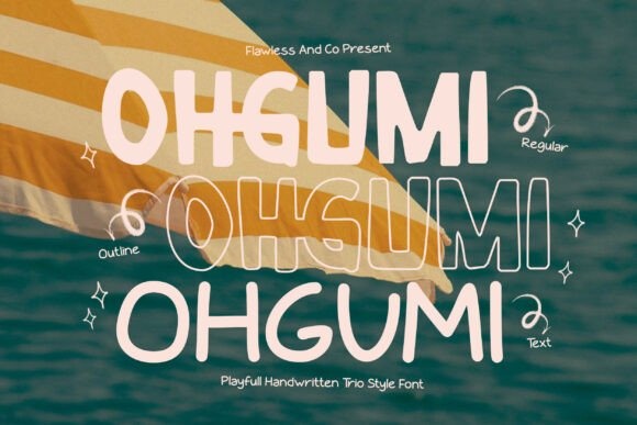 Ohgumi font preview by Flawless And Co