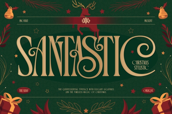 Santastic font preview