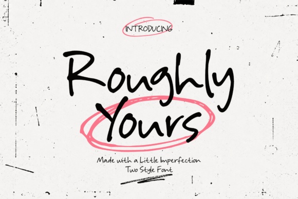 Roughly Yours font preview by cocodesign