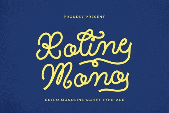 Roline Mono — lettering specimen