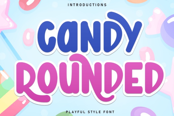 Candy Rounded font preview by Roronoa zoro.S.P.D