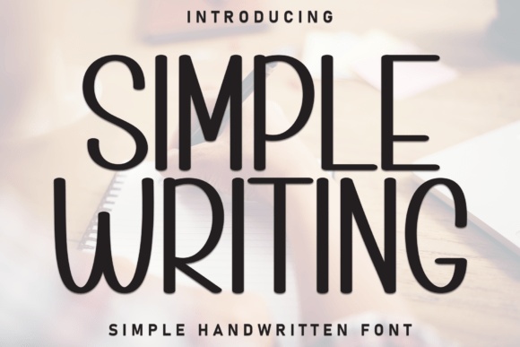 Simple Writing font preview