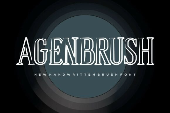 Agenbrush font preview