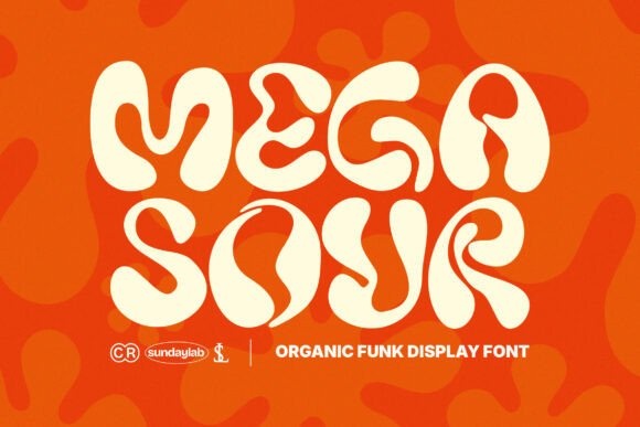 Megasour — lettering specimen