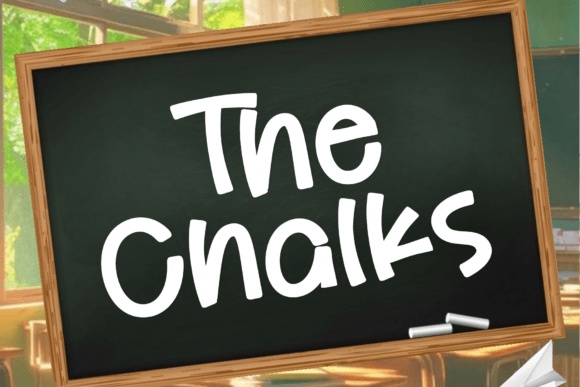 The Chalks — lettering specimen