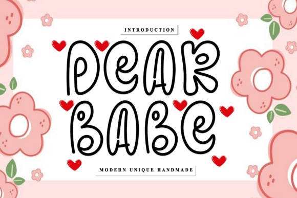 Dear Babe font preview by Sansana