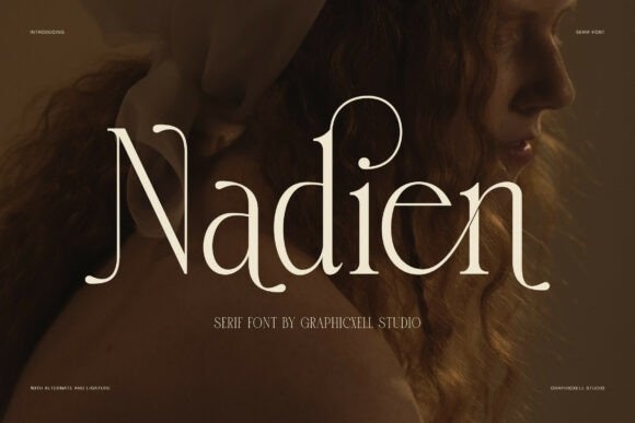 Nadien font preview by Graphicxell