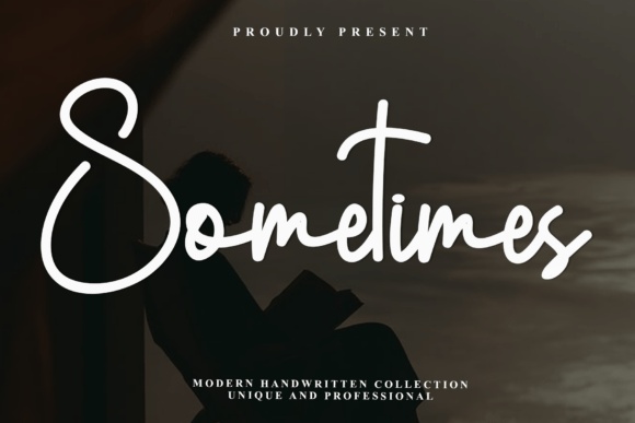 Sometimes — lettering specimen