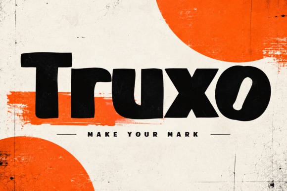 Truxo font preview by DREAM