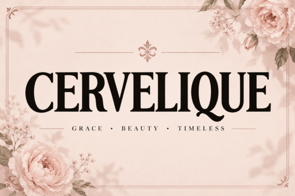 Cervelique font preview