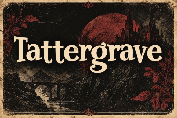 Tattergrave — lettering specimen