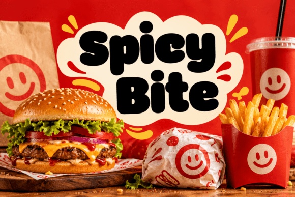 Spicy Bite font preview by DREAM