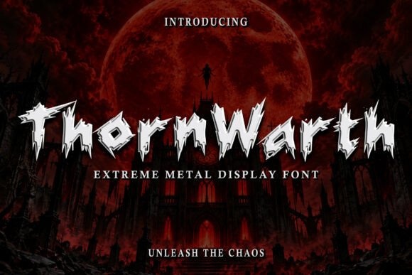 Thorn Warth font preview by Qiubare Studio