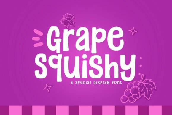 Grape Squishy font preview
