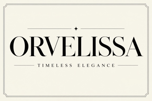 Orvelissa font preview