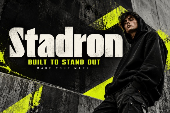 Stadron font preview by DREAM