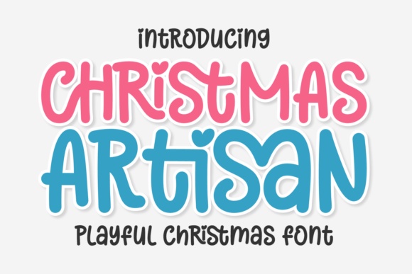 Christmas Artisan font preview
