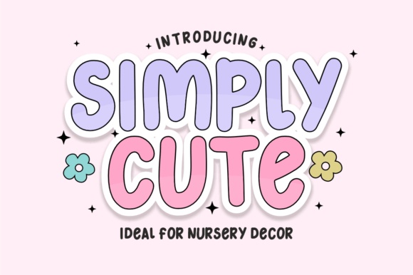 Simply Cute font preview